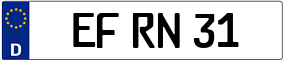 Trailer License Plate